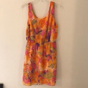 Bright abstract tank dress.  Size M